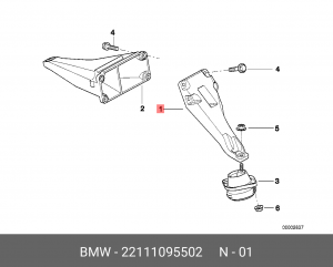 Лонжерон 22 11 1 095 502 BMW