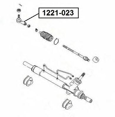 Наконечник рулевой тяги 1221-023 ASVA