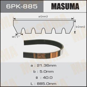 Ремень приводной 6PK-885 MASUMA