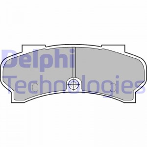 Комплект тормозных колодок, диско LP589 DELPHI