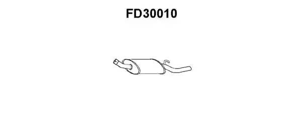 Глушитель выхлопных газов конечный FD30010 VENEPORTE