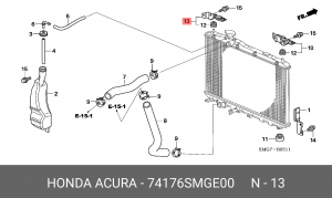 Деталь 74176SMGE00 HONDA