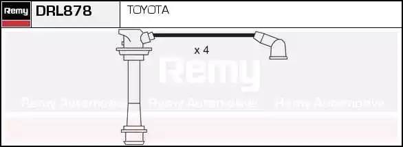 Ккомплект проводов зажигания DRL878 DELCO REMY
