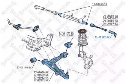 Наконечник рулевой тяги 51-01242-SX STELLOX