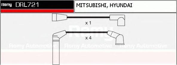 Ккомплект проводов зажигания DRL721 DELCO REMY