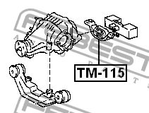 Опора дифференциала TM-115 FEBEST