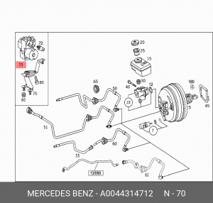 Гидроагрегат, тормозная система A 004 431 47 12 MERCEDES BENZ