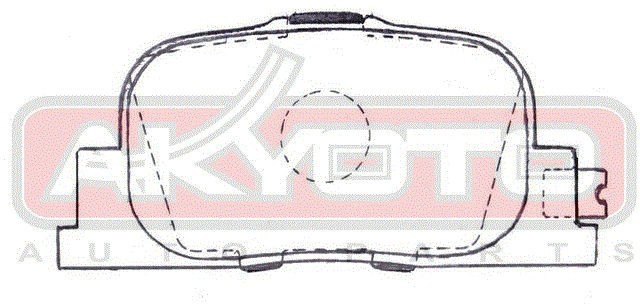 Колодки тормозные дисковые AKD-0510 AKYOTO