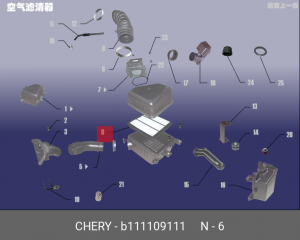 Воздушный фильтр B11-1109111 CHERY