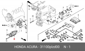 Генератор 31100PLZD00 HONDA