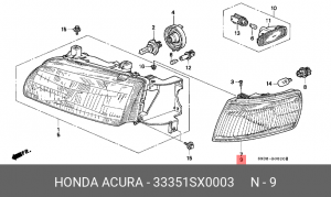 Деталь 33351SX0003 HONDA