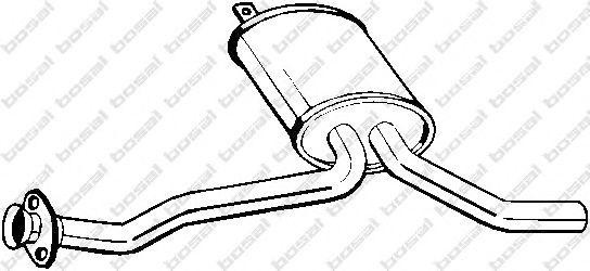 Средний глушитель выхлопных газов 190859 BOSAL