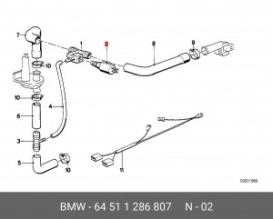 Поворотная заслонка, карбюратор 64 51 1 286 807 BMW