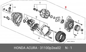 Генератор 31100P2EA02 HONDA