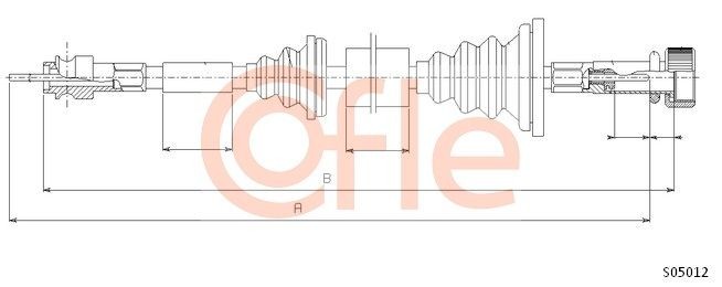 Трос спидометра S05012 COFLE