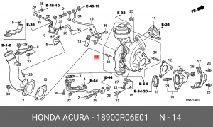 Компрессор, наддув 18900R06E01 HONDA