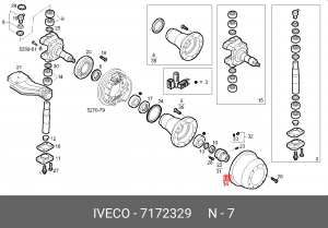 Тормозной барабан 7172329 IVECO