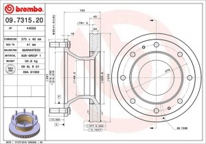 Тормозной диск 09.7315.20 BREMBO