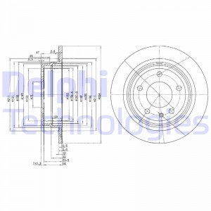 Тормозной диск BG2211 DELPHI