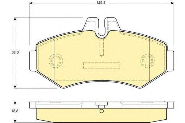 Комплект тормозных колодок, диско 6113994 GIRLING