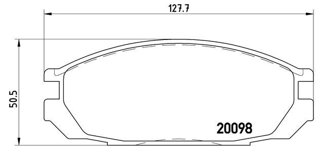 Комплект тормозных колодок, диско P56020 BREMBO