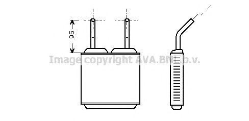 Радиатор отопителя OL6160 AVA