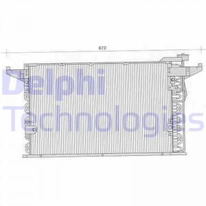 Конденсатор, кондиционер TSP0225235 DELPHI