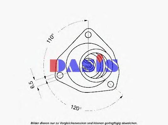 Термостат, охлаждающая жидкость 750943N AKS DASIS