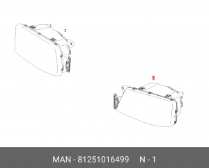 Фара головного света 81251016499 MAN