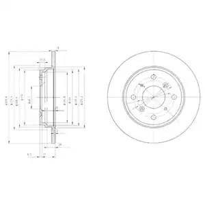 Тормозной диск BG3062 DELPHI