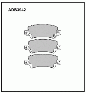 Колодки тормозные дисковые ADB3942 ALLIED NIPPON