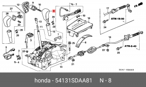 Деталь 54131SDAA81 HONDA