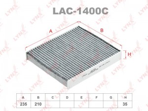 Фильтр салона LAC-1400C LYNXAUTO