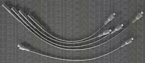 Ккомплект проводов зажигания 88607262 TRISCAN