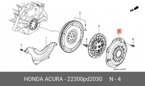 Нажимной диск сцепления 22300PD2030 HONDA