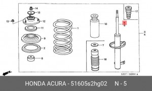 Амортизатор 51605S2HG02 HONDA