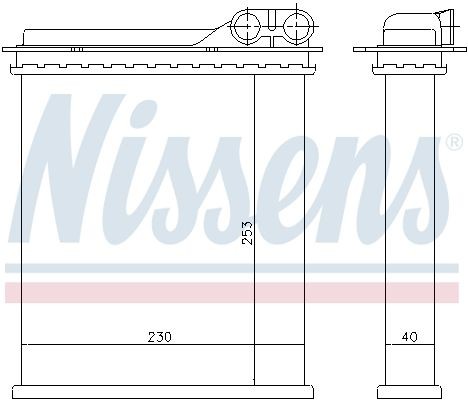 Теплообменник, отопление салона 73363 NISSENS