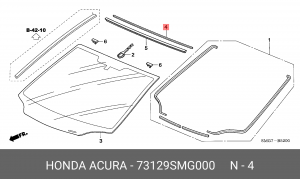 Деталь 73129SMG000 HONDA