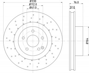Тормозной диск MDC1425 MINTEX