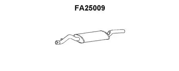 Глушитель выхлопных газов конечный FA25009 VENEPORTE