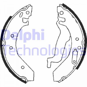 Комплект тормозных колодок LS1645 DELPHI