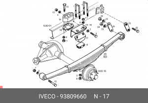 Буфер, амортизация 93809660 IVECO