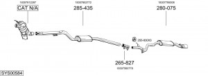 Предглушитель выхлопных газов 115817 BOSAL