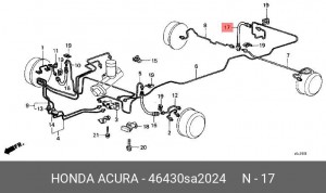 Тормозной шланг 46430SA2024 HONDA
