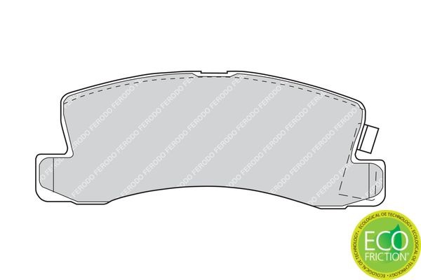 Комплект тормозных колодок, диско FDB478 FERODO
