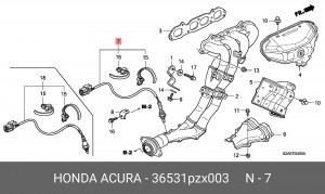 Лямбда-зонд 36531PZX003 HONDA