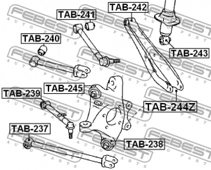 Рычаг подвески TAB-240 FEBEST