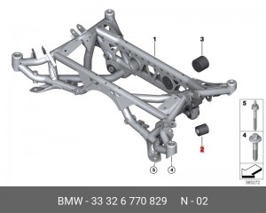Подвеска, рычаг независимой подвески колеса 33 32 6 770 829 BMW