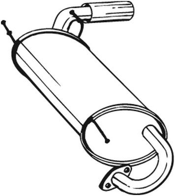 Глушитель выхлопных газов конечный 171-003 BOSAL