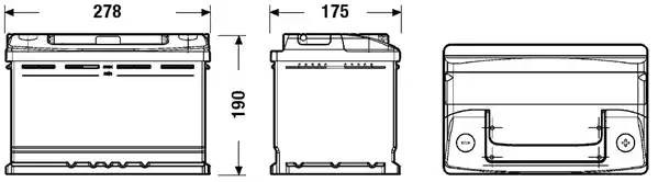 Батарея аккумуляторная EC700 EXIDE